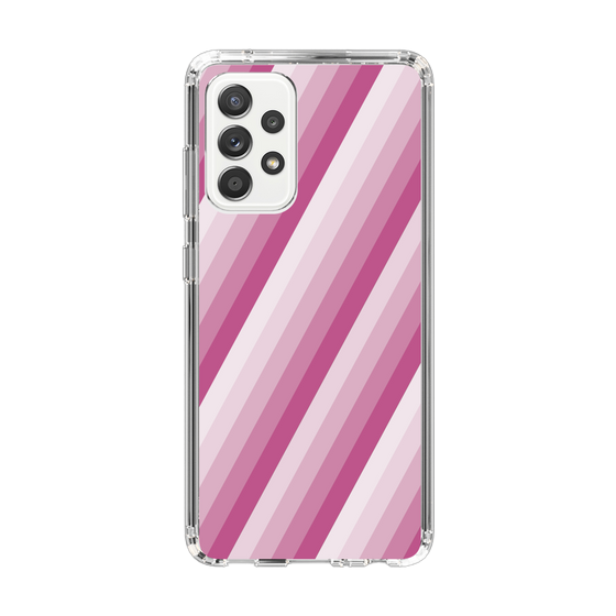 スリムプロテクションケース［ Middle Stripe - Pink ］
