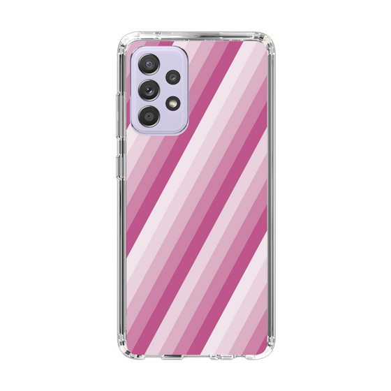 スリムプロテクションケース［ Middle Stripe - Pink ］