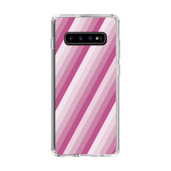 スリムプロテクションケース［ Middle Stripe - Pink ］