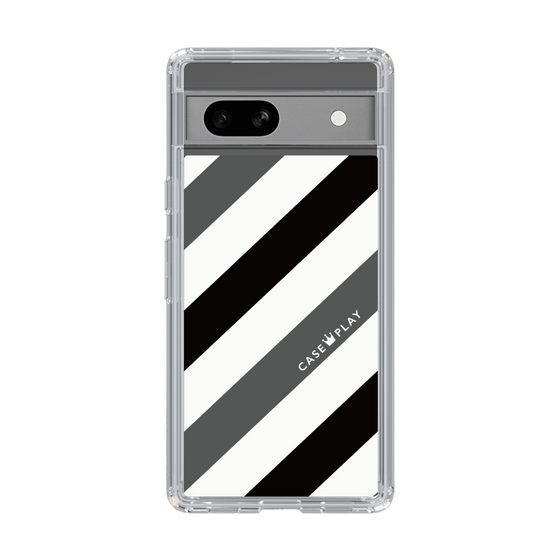 スリムプロテクションケース［ Big Stripe - Black × Gray ］