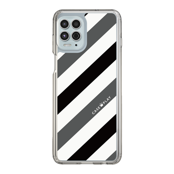 スリムプロテクションケース［ Big Stripe - Black × Gray ］