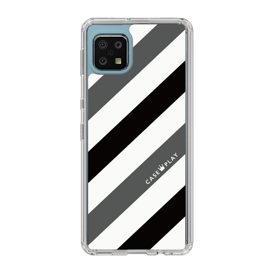 スリムプロテクションケース［ Big Stripe - Black × Gray ］