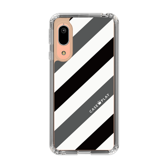 スリムプロテクションケース［ Big Stripe - Black × Gray ］