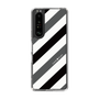 スリムプロテクションケース［ Big Stripe - Black × Gray ］