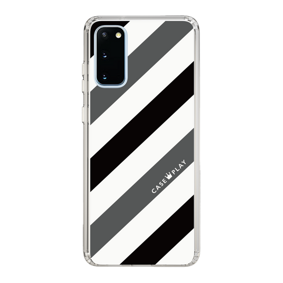 スリムプロテクションケース［ Big Stripe - Black × Gray ］