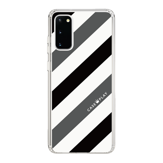 スリムプロテクションケース［ Big Stripe - Black × Gray ］