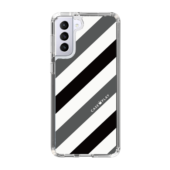 スリムプロテクションケース［ Big Stripe - Black × Gray ］