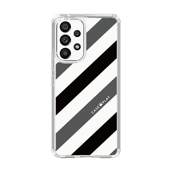 スリムプロテクションケース［ Big Stripe - Black × Gray ］