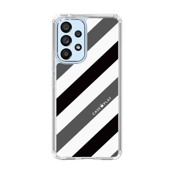 スリムプロテクションケース［ Big Stripe - Black × Gray ］
