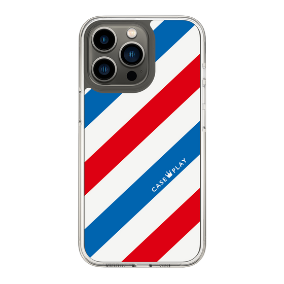 スリムプロテクションケース［ Big Stripe - Red × Blue ］