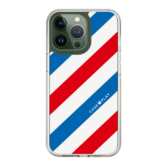 スリムプロテクションケース［ Big Stripe - Red × Blue ］