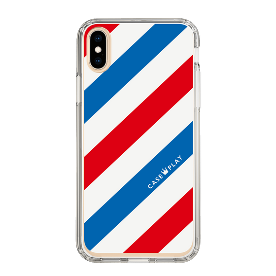 スリムプロテクションケース［ Big Stripe - Red × Blue ］