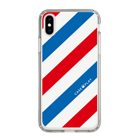 スリムプロテクションケース［ Big Stripe - Red × Blue ］