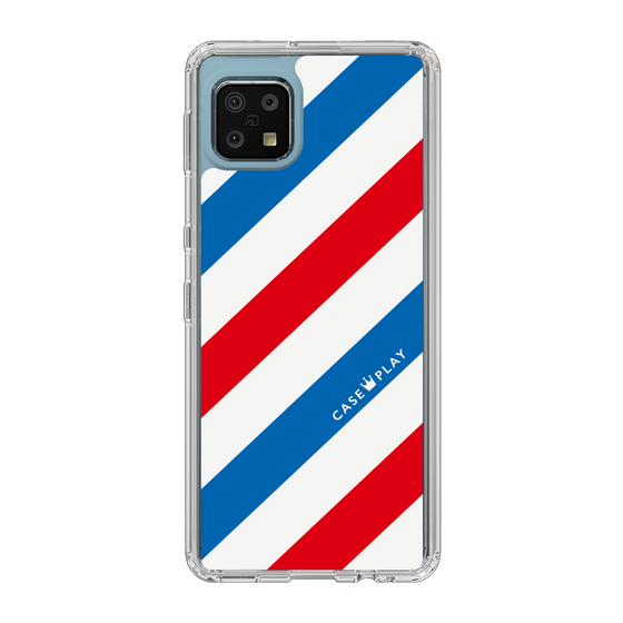 スリムプロテクションケース［ Big Stripe - Red × Blue ］