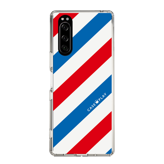 スリムプロテクションケース［ Big Stripe - Red × Blue ］