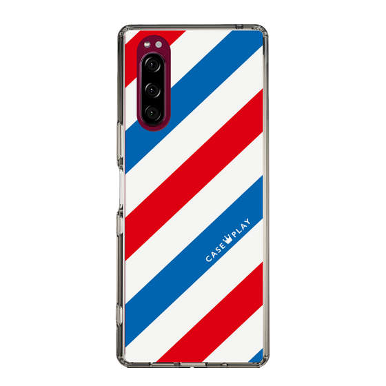 スリムプロテクションケース［ Big Stripe - Red × Blue ］