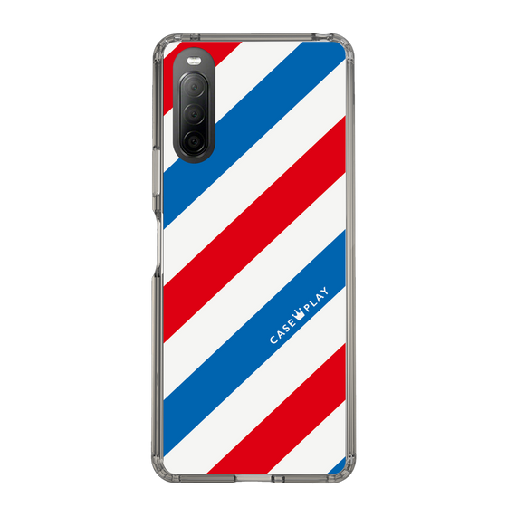 スリムプロテクションケース［ Big Stripe - Red × Blue ］
