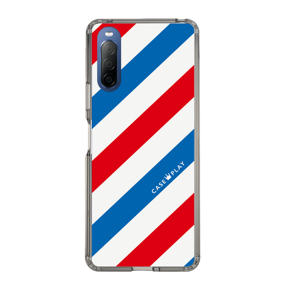 スリムプロテクションケース［ Big Stripe - Red × Blue ］