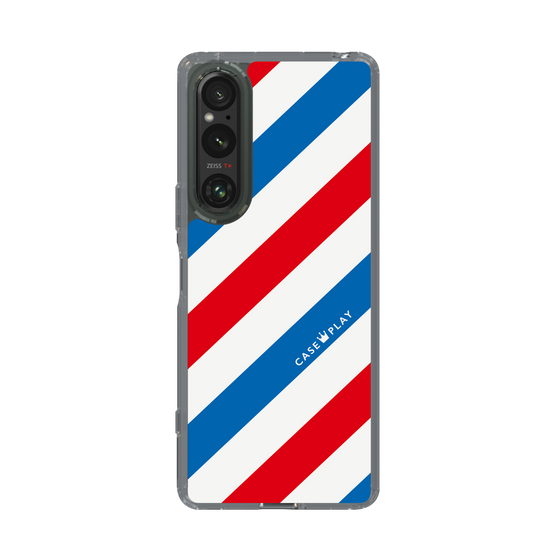 スリムプロテクションケース［ Big Stripe - Red × Blue ］