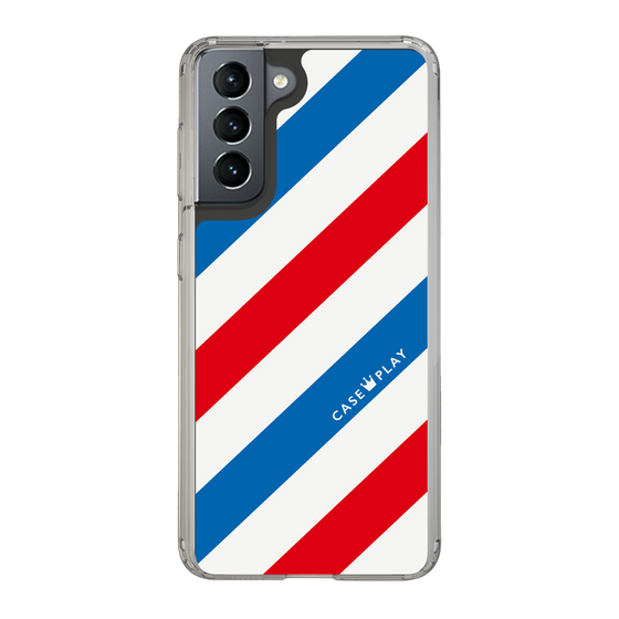 スリムプロテクションケース［ Big Stripe - Red × Blue ］