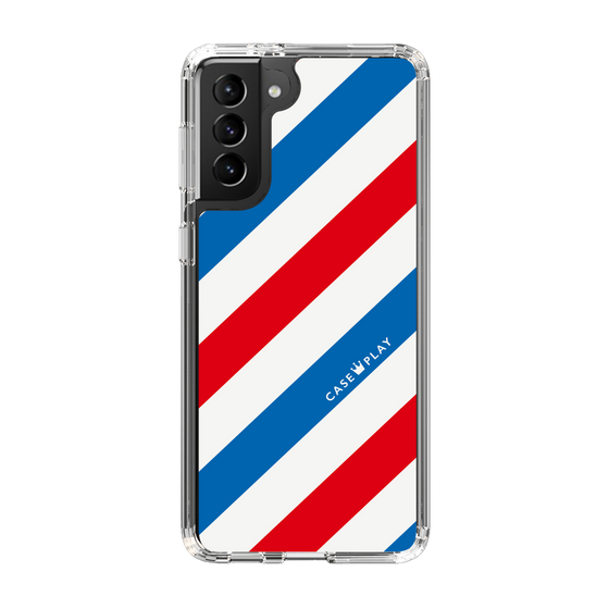 スリムプロテクションケース［ Big Stripe - Red × Blue ］