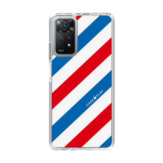 スリムプロテクションケース［ Big Stripe - Red × Blue ］