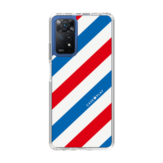 スリムプロテクションケース［ Big Stripe - Red × Blue ］