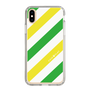 スリムプロテクションケース［ Big Stripe - Green × Yellow ］