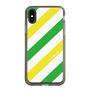 スリムプロテクションケース［ Big Stripe - Green × Yellow ］
