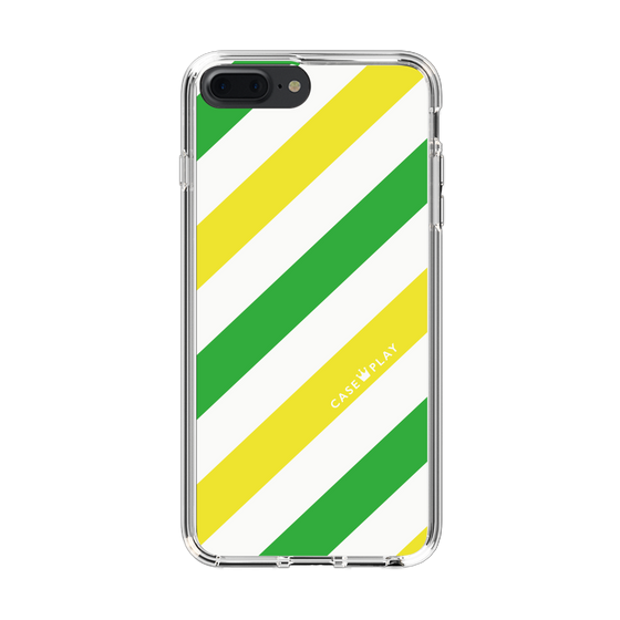 スリムプロテクションケース［ Big Stripe - Green × Yellow ］