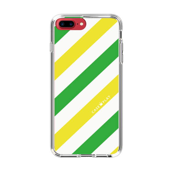 スリムプロテクションケース［ Big Stripe - Green × Yellow ］