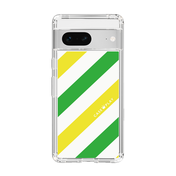 スリムプロテクションケース［ Big Stripe - Green × Yellow ］