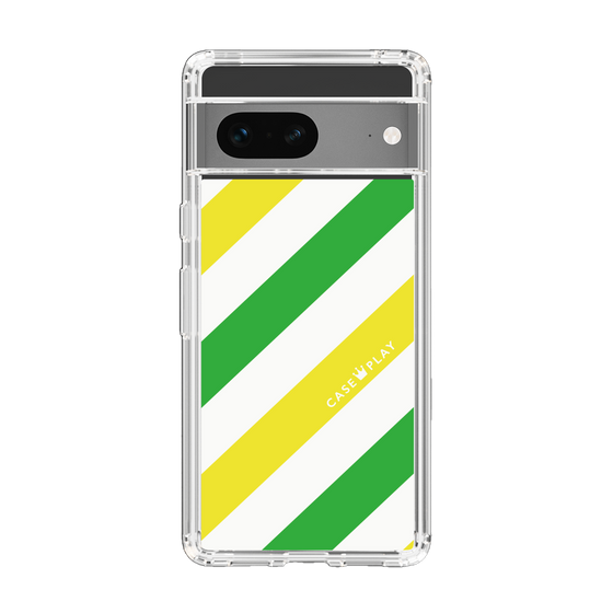 スリムプロテクションケース［ Big Stripe - Green × Yellow ］