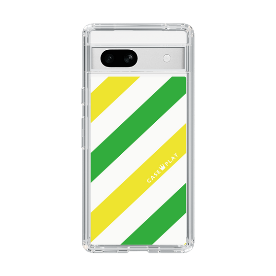 スリムプロテクションケース［ Big Stripe - Green × Yellow ］