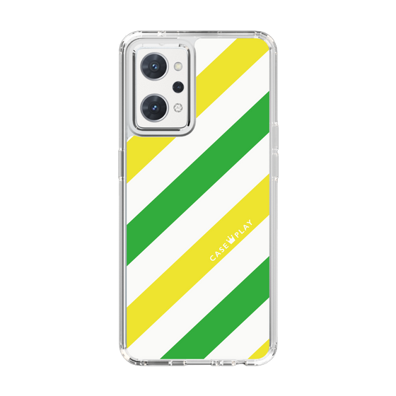 スリムプロテクションケース［ Big Stripe - Green × Yellow ］