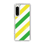 スリムプロテクションケース［ Big Stripe - Green × Yellow ］