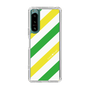 スリムプロテクションケース［ Big Stripe - Green × Yellow ］