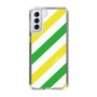 スリムプロテクションケース［ Big Stripe - Green × Yellow ］