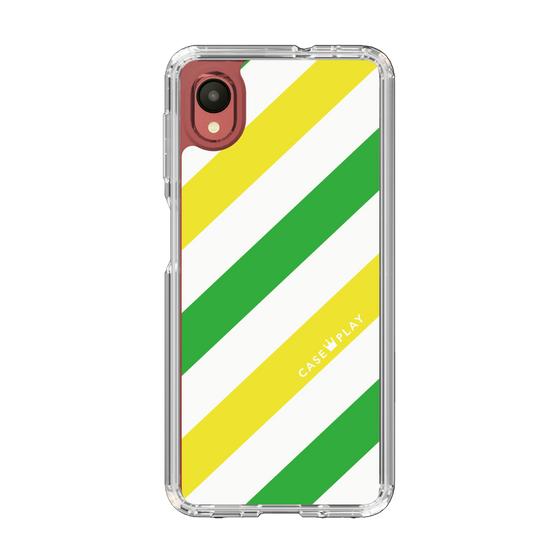 スリムプロテクションケース［ Big Stripe - Green × Yellow ］