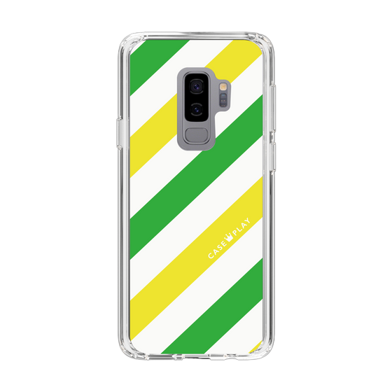 スリムプロテクションケース［ Big Stripe - Green × Yellow ］