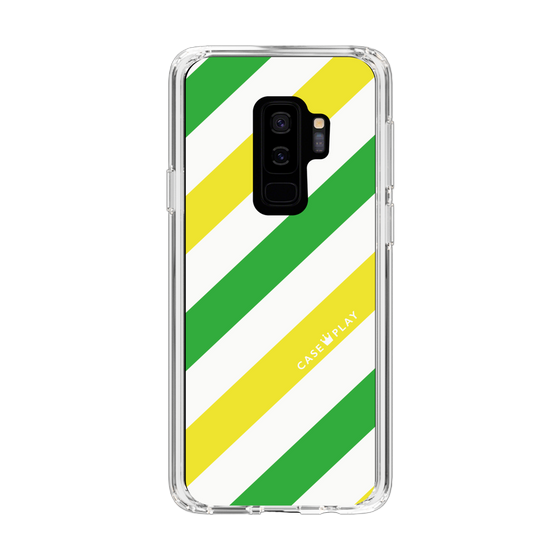 スリムプロテクションケース［ Big Stripe - Green × Yellow ］