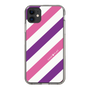 スリムプロテクションケース［ Big Stripe - Purple × Pink ］