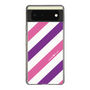 スリムプロテクションケース［ Big Stripe - Purple × Pink ］