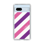 スリムプロテクションケース［ Big Stripe - Purple × Pink ］