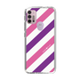 スリムプロテクションケース［ Big Stripe - Purple × Pink ］