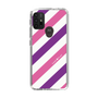 スリムプロテクションケース［ Big Stripe - Purple × Pink ］