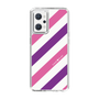 スリムプロテクションケース［ Big Stripe - Purple × Pink ］