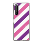 スリムプロテクションケース［ Big Stripe - Purple × Pink ］