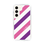 スリムプロテクションケース［ Big Stripe - Purple × Pink ］