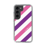 スリムプロテクションケース［ Big Stripe - Purple × Pink ］